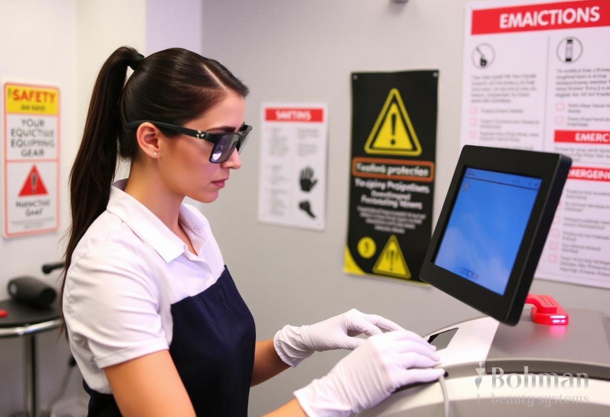 Illustration for section: Recognizing Potential Risks and Hazards - laser safety protocols